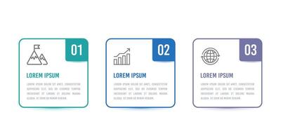 3 elementen opties of stappen infographics. bedrijf presentatie. vector illustratie.