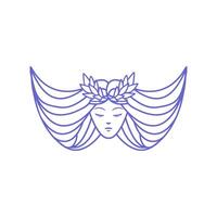 schoonheid spa logo, Dames spa logo vector