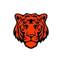 tijger hoofd logo vector