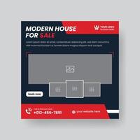 modern echt staat huis huur sociaal media post uitverkoop of carrousel ontwerp sjabloon vector