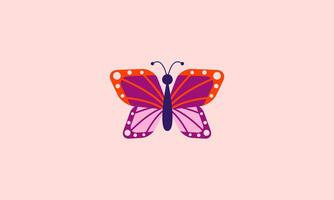 vector illustratie van vlinder schoonheid vlak ontwerp