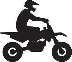 minimaal motorfiets ruiters vector silhouet zwart kleur, wit achtergrond 2