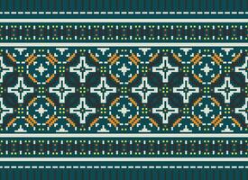 een mooi textiel digitaal ontwerp reeks van damast mughal paisley sier- ikat etnisch kruis steek patroon decor grens retro luxe stijl behang geschenk kaart kader voor Dames kleding voorkant terug dupatta vector