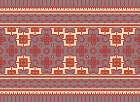 een mooi textiel digitaal ontwerp reeks van damast mughal paisley sier- ikat etnisch kruis steek patroon decor grens retro luxe stijl behang geschenk kaart kader voor Dames kleding voorkant terug dupatta vector