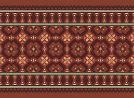 een mooi textiel digitaal ontwerp reeks van damast mughal paisley sier- ikat etnisch kruis steek patroon decor grens retro luxe stijl behang geschenk kaart kader voor Dames kleding voorkant terug dupatta vector