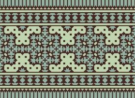 pixel etnisch patroon vector achtergrond. naadloos patroon traditioneel, ontwerp voor achtergrond, behang, batik, kleding stof, tapijt, kleding, inpakken, en textiel.etnisch patroon vector illustratie.