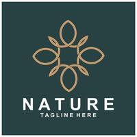 gemakkelijk bloem logo natuur logo abstract ontwerp vector