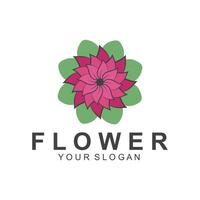 gemakkelijk bloem logo natuur logo abstract ontwerp vector