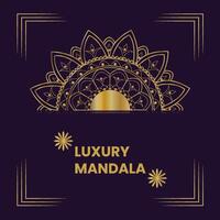 luxe mandala-ontwerp vector