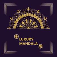 luxe mandala-ontwerp vector