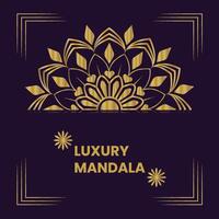 luxe mandala-ontwerp vector