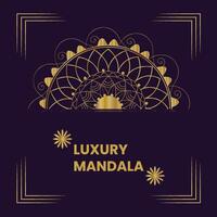 luxe mandala achtergrond vector