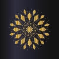 gouden mandala-ontwerp vector