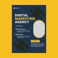 flyer voor digitaal marketingbureau vector