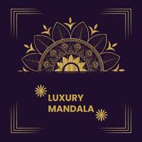 luxe mandala-ontwerp vector