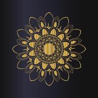 gouden mandala-ontwerp vector