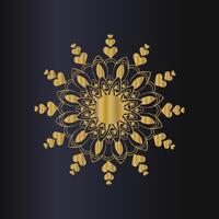 gouden mandala-ontwerp vector