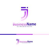 brief j logo ontwerp vector. creatief eerste j logo concepten sjabloon vector