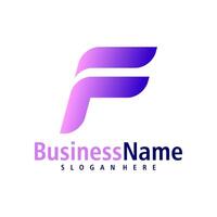 brief f logo ontwerp vector. creatief eerste f logo concepten sjabloon vector