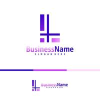 brief l logo ontwerp vector. creatief eerste l logo concepten sjabloon vector