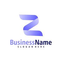 brief z logo ontwerp vector. creatief eerste z logo concepten sjabloon vector