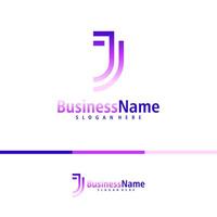 brief j logo ontwerp vector. creatief eerste j logo concepten sjabloon vector