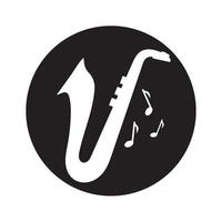 saxofoon logo vector