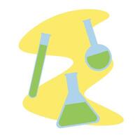 chemie glas fles vector