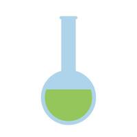 ronde vorm chemie glas fles vector