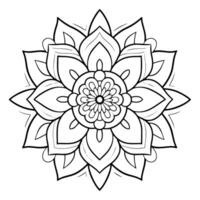 elegant vector schets van een mandala icoon voor veelzijdig gebruiken.