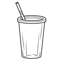 verfrissend koolzuurhoudend drinken schets icoon in vector formaat voor drank ontwerpen.