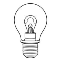 modern lamp schets icoon in vector formaat voor interieur ontwerpen.