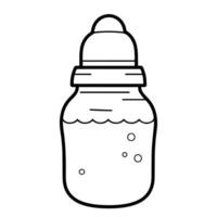 trekken charme in ontwerpen met een verrukkelijk baby fles schets icoon vector, perfect voor veelzijdig toepassingen. vector