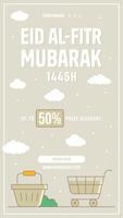 Ramadhan of Ramadan sociaal media verhaal verhalen haspels verzameling met Islamitisch ontwerp groeten vector