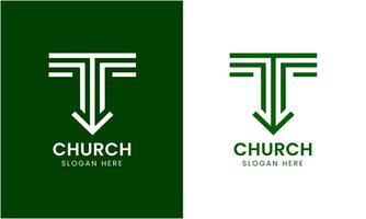 ai gegenereerd kerk logo ontwerp icoon vector
