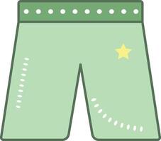 een paar- van shorts met een ster Aan de kant vector