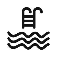 Zwembad pictogram vectorillustratie
