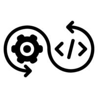 instellingen glyph-pictogram vector