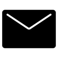 envelop glyph icoon vector