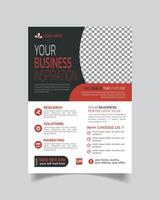 bedrijf inspiratie folder en creatief bedrijf brochure ontwerp vector