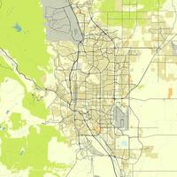 stad kaart van Colorado veren, Colorado, Verenigde Staten van Amerika vector