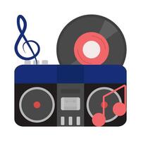 illustratie van boombox vector