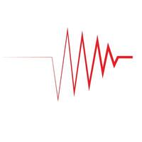 hart ritme pulse logo vector