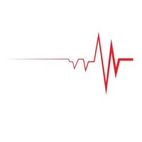 hart ritme pulse logo vector