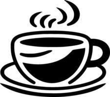 koffie, minimalistische en gemakkelijk silhouet - vector illustratie