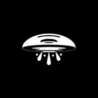 ufo - minimalistische en vlak logo - vector illustratie