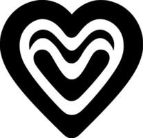 hart - minimalistische en vlak logo - vector illustratie