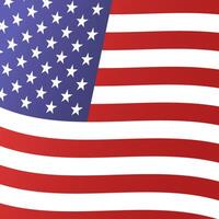 Verenigde Staten van Amerika vlag plein achtergrond. Verenigde staten nationaal vlag vector. Amerikaans patriottisch backdrop voor sociaal media posten. vector
