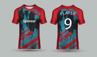 voetbal Jersey ontwerp, gaming t overhemd Jersey sjabloon vector