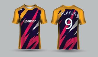 voetbal Jersey ontwerp, gaming t overhemd Jersey sjabloon vector